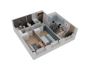 2-к квартира, вторичка, 65м2, 14/25 этаж