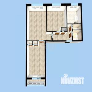 3-к квартира, вторичка, 60м2, 1/9 этаж