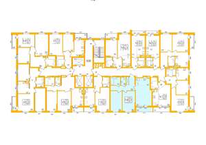 2-к квартира, строящийся дом, 67м2, 2/27 этаж