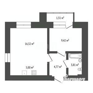 2-к квартира, вторичка, 39м2, 15/16 этаж