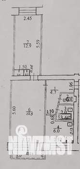 2-к квартира, вторичка, 46м2, 2/5 этаж