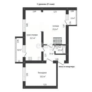 5-к квартира, вторичка, 163м2, 5/10 этаж