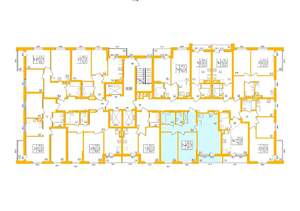 2-к квартира, строящийся дом, 68м2, 1/27 этаж