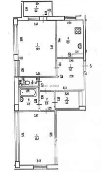 2-к квартира, вторичка, 69м2, 2/6 этаж
