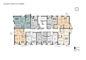 3-к квартира, вторичка, 64м2, 9/21 этаж