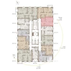 1-к квартира, вторичка, 34м2, 19/25 этаж