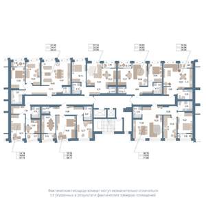2-к квартира, вторичка, 54м2, 8/14 этаж