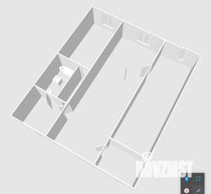 2-к квартира, вторичка, 45м2, 1/5 этаж