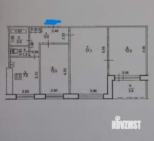 3-к квартира, вторичка, 56м2, 8/9 этаж