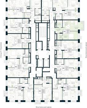 1-к квартира, вторичка, 47м2, 18/30 этаж