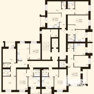 2-к квартира, вторичка, 64м2, 8/10 этаж