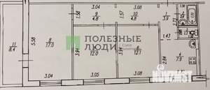 3-к квартира, вторичка, 66м2, 10/10 этаж