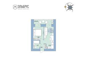 1-к квартира, вторичка, 30м2, 15/20 этаж