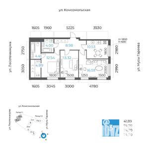 3-к квартира, вторичка, 75м2, 6/32 этаж