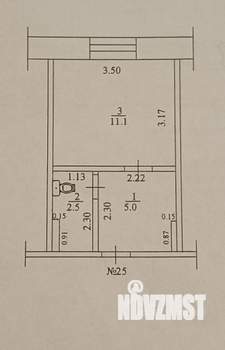 1-к квартира, вторичка, 19м2, 3/3 этаж