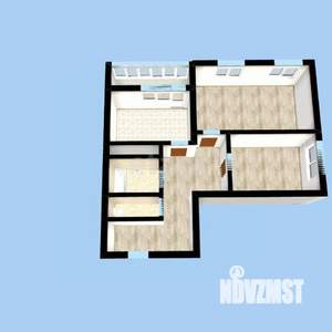 2-к квартира, вторичка, 56м2, 3/25 этаж