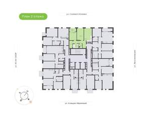 2-к квартира, вторичка, 65м2, 2/12 этаж