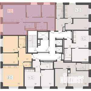 3-к квартира, вторичка, 86м2, 8/23 этаж