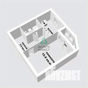 1-к квартира, вторичка, 33м2, 8/10 этаж