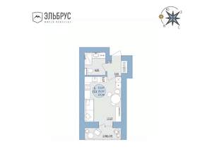 Студия квартира, вторичка, 28м2, 19/20 этаж