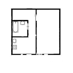 1-к квартира, вторичка, 39м2, 1/11 этаж