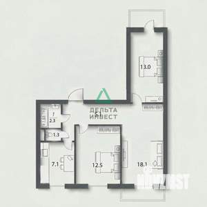 3-к квартира, вторичка, 60м2, 5/9 этаж