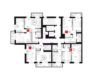 1-к квартира, вторичка, 46м2, 3/15 этаж