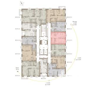 1-к квартира, вторичка, 39м2, 4/25 этаж