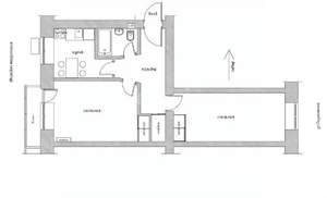 2-к квартира, вторичка, 45м2, 5/5 этаж