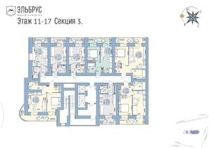 2-к квартира, вторичка, 42м2, 13/20 этаж