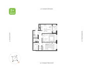 3-к квартира, вторичка, 64м2, 17/24 этаж