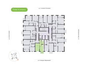 1-к квартира, вторичка, 42м2, 4/12 этаж