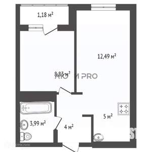 2-к квартира, вторичка, 34м2, 19/27 этаж