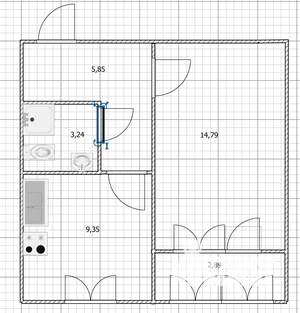 1-к квартира, вторичка, 36м2, 5/5 этаж