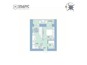 1-к квартира, вторичка, 33м2, 15/20 этаж