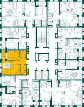 1-к квартира, вторичка, 42м2, 20/27 этаж