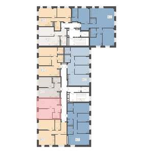 1-к квартира, вторичка, 42м2, 4/5 этаж