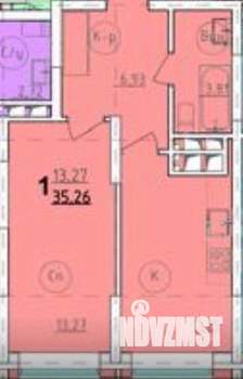 1-к квартира, вторичка, 35м2, 8/30 этаж