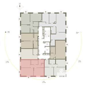 2-к квартира, вторичка, 56м2, 9/10 этаж