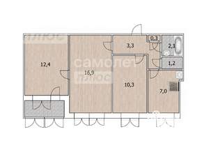 3-к квартира, вторичка, 58м2, 5/9 этаж