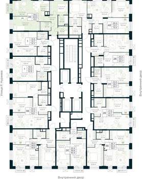 2-к квартира, вторичка, 65м2, 10/30 этаж