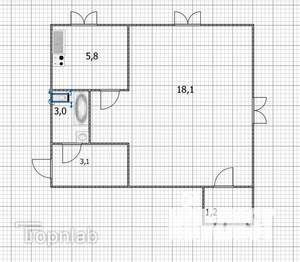 1-к квартира, вторичка, 31м2, 1/5 этаж