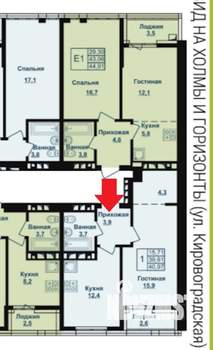 1-к квартира, вторичка, 42м2, 10/14 этаж