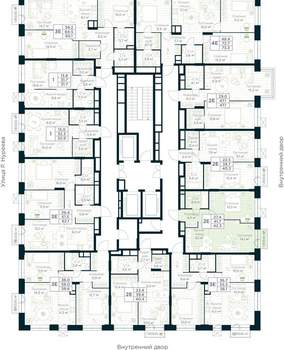 1-к квартира, вторичка, 42м2, 30/30 этаж