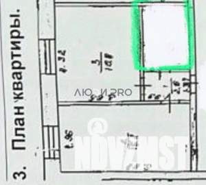 1-к квартира, вторичка, 40м2, 4/9 этаж
