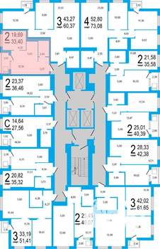 2-к квартира, вторичка, 33м2, 15/25 этаж