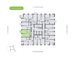 1-к квартира, вторичка, 45м2, 2/24 этаж