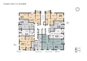 2-к квартира, вторичка, 56м2, 18/21 этаж