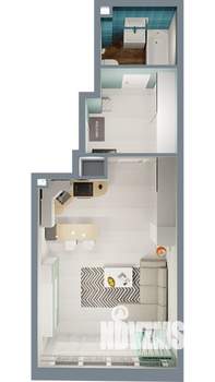 1-к квартира, вторичка, 34м2, 20/24 этаж