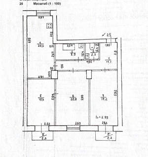 3-к квартира, вторичка, 94м2, 3/4 этаж